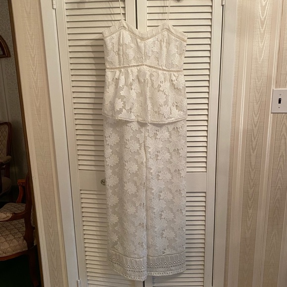 Rachel Zoe Margo lace jumpsuit size 4 - Picture 6 of 14